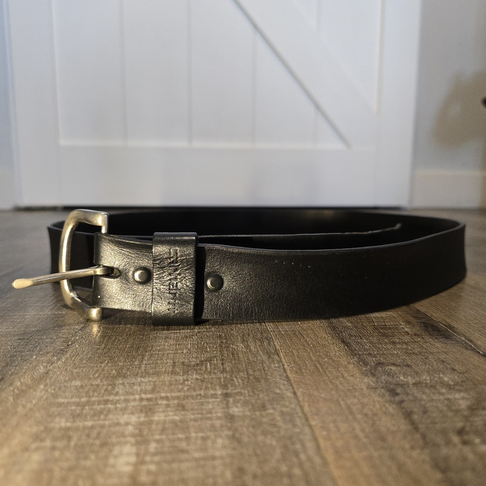 Men's Carhartt Black Leather Belt Large